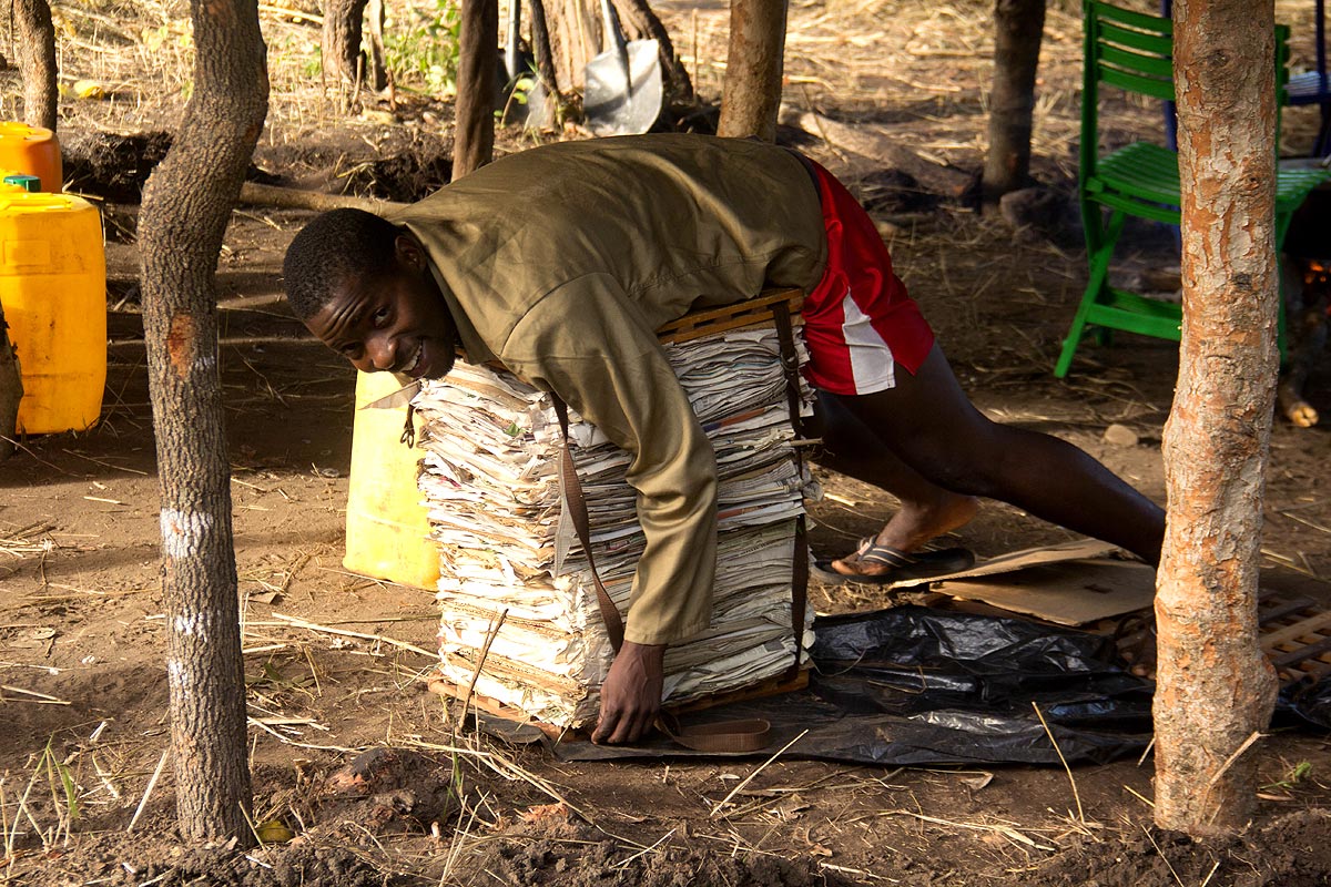 Plant collecting is a pressing job.